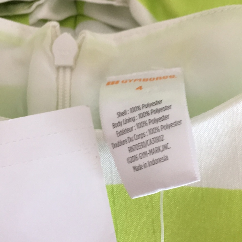 NWT GYMBOREE striped dressy Dress 4 satin - Picture 5 of 6